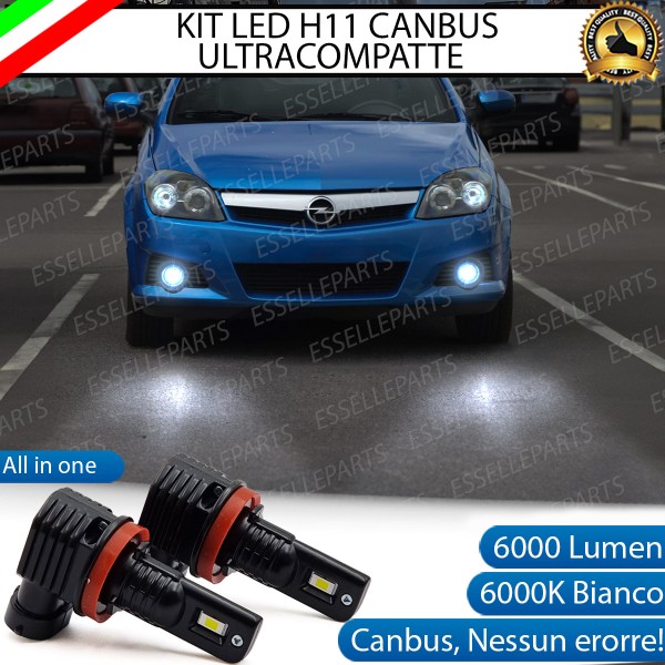 Kit Full LED H11 6000 LUMEN Canbus 6000K Bianco Fendinebbia OPEL TIGRA TWIN TOP