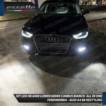 Kit Full LED H8 6000 LUMEN Canbus 6000K Fendinebbia Audi A4 B8 Restyling
