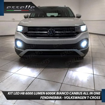 Kit Full LED H8 6000 LUMEN Canbus 6000K Fendinebbia per VW T-CROSS Kit Full LED H8 6000 LUMEN Canbus 6000K Fendinebbia per VW T-CROSS