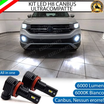 Kit Full LED H8 6000 LUMEN Canbus 6000K Fendinebbia per VW T-CROSS Kit Full LED H8 6000 LUMEN Canbus 6000K Fendinebbia per VW T-CROSS