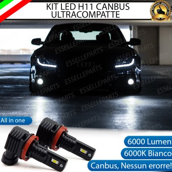 Kit Full LED H11 6000 LUMEN Canbus 6000K Bianco Fendinebbia Audi A5 8T pre-restyling