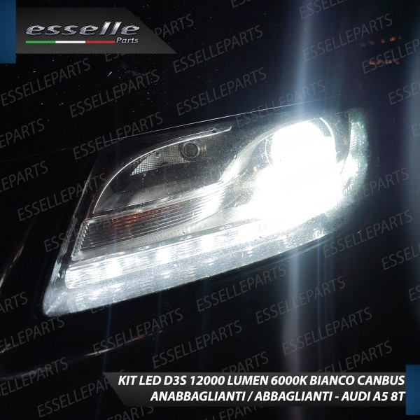 Coppia Lampade D3S LED Da Xenon A LED 12000 Lumen 6000K Audi A5 8T + Sportback