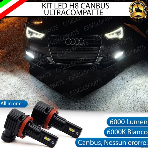 Kit Full LED H8 6000 LUMEN Canbus 6000K Fendinebbia Audi A5 8T Dal 2012