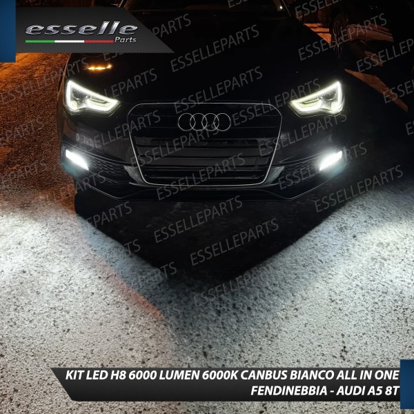 Kit Full LED H8 6000 LUMEN Canbus 6000K Fendinebbia Audi A5 8T Dal 2012