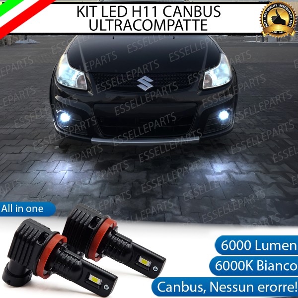 Kit Full LED H11 6000 LUMEN Canbus 6000K Bianco Fendinebbia SUZUKI SX4