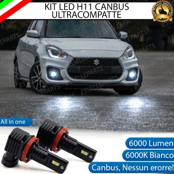 Kit Full LED H11 6000 LUMEN Canbus 6000K Bianco Fendinebbia SUZUKI SWIFT MK6 Kit Full LED H11 6000 LUMEN Canbus 6000K Bianco Fendinebbia SUZUKI SWIFT MK6