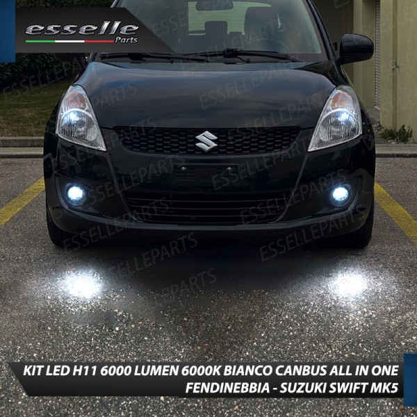 Kit Full LED H11 6000 LUMEN Canbus 6000K Bianco Fendinebbia SUZUKI SWIFT MK5