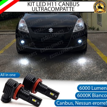 Kit Full LED H11 6000 LUMEN Canbus 6000K Bianco Fendinebbia SUZUKI SWIFT MK5 Kit Full LED H11 6000 LUMEN Canbus 6000K Bianco Fendinebbia SUZUKI SWIFT MK5