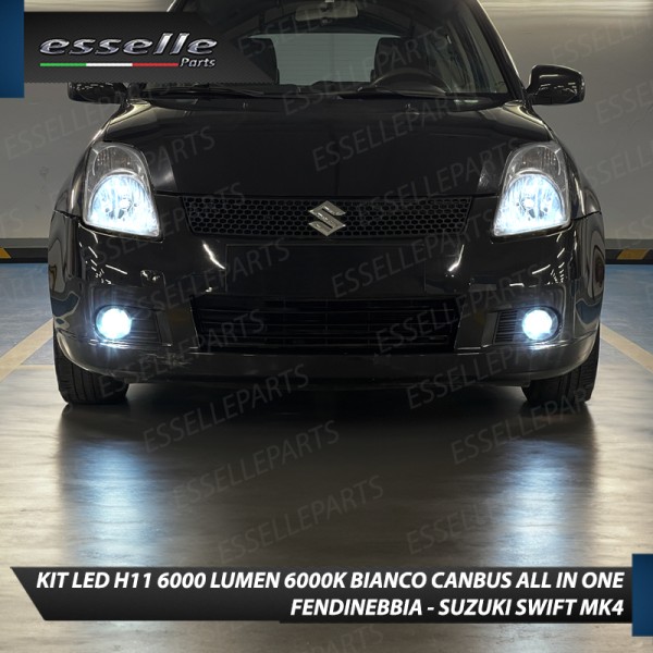 Kit Full LED H11 6000 LUMEN Canbus 6000K Bianco Fendinebbia SUZUKI SWIFT MK4