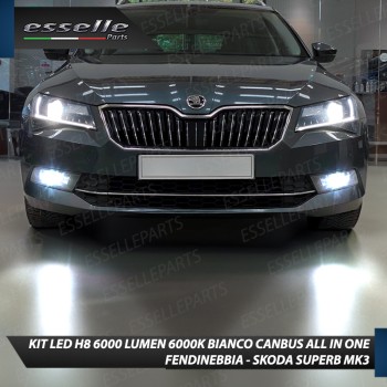 Kit Full LED H8 6000 LUMEN Canbus 6000K Fendinebbia per SKODA SUPERB MK3