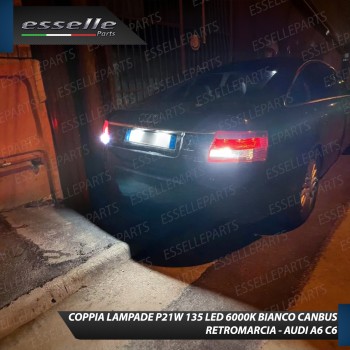 Coppia Lampade Retromarcia P12W Canbus 3.0 LED Da 135 LED 6000K Audi A6 C6 Fino al 2008 Coppia Lampade Retromarcia P12W Canbus 3.0 LED Da 135 LED 6000K Audi A6 C6 Fino al 2008