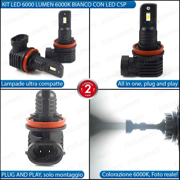 Kit Full LED H8 6000 LUMEN Canbus 6000K Fendinebbia SKODA SUPERB MK2
