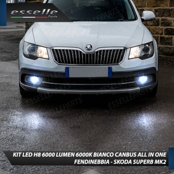 Kit Full LED H8 6000 LUMEN Canbus 6000K Fendinebbia SKODA SUPERB MK2 Kit Full LED H8 6000 LUMEN Canbus 6000K Fendinebbia SKODA SUPERB MK2