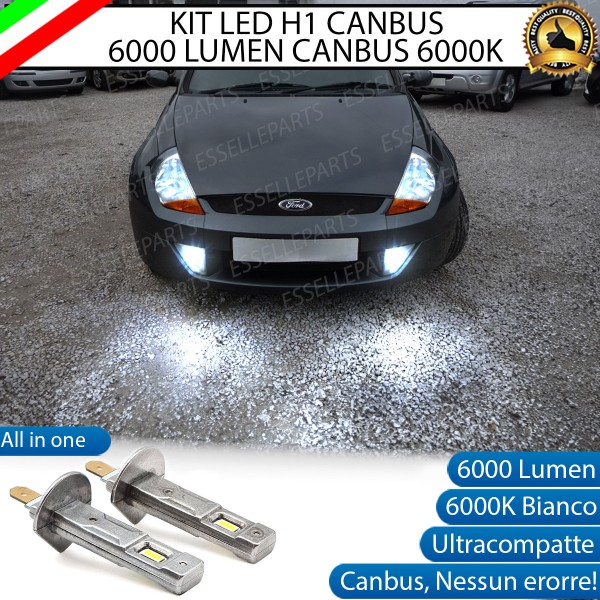 Kit Full LED coppia H1 6000 LUMEN Fendinebbia per FORD STREET KA