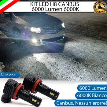 Kit Full LED H11 6000 LUMEN Canbus 6000K Bianco Fendinebbia HONDA ACCORD 7G