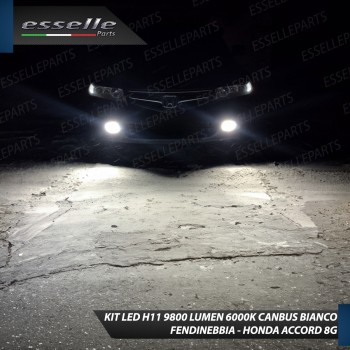 Kit Full LED H11 6000 LUMEN Canbus 6000K Bianco Fendinebbia HONDA ACCORD 8G