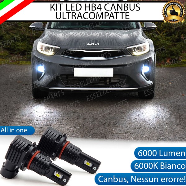Kit Full LED HB4 6000 LUMEN Canbus 6000K Bianco Fendinebbia per KIA STONIC