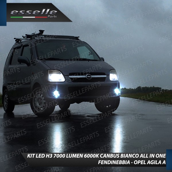 Kit Full LED H3 7000 Lumen Fendinebbia Opel Agila A