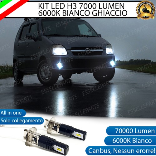 Kit Full LED H3 7000 Lumen Fendinebbia Opel Agila A