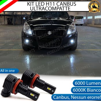 Kit Full LED H11 6000 LUMEN Canbus 6000K Bianco Fendinebbia SUZUKI SPLASH