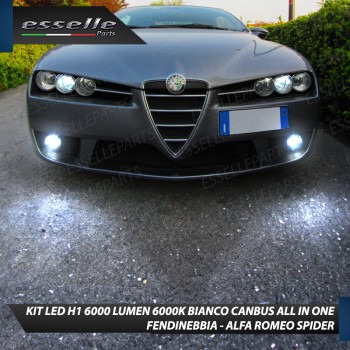 Kit Full LED coppia H1 6000 LUMEN Fendinebbia per ALFA ROMEO SPIDER