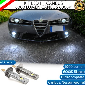 Kit Full LED coppia H1 6000 LUMEN Fendinebbia per ALFA ROMEO SPIDER