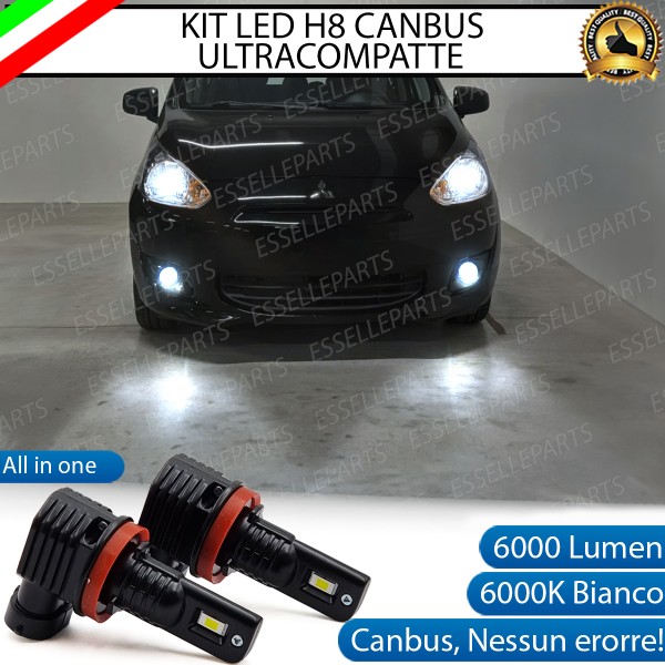Kit Full LED H8 6000 LUMEN Canbus 6000K Fendinebbia MITSUBISHI SPACE STAR MK2