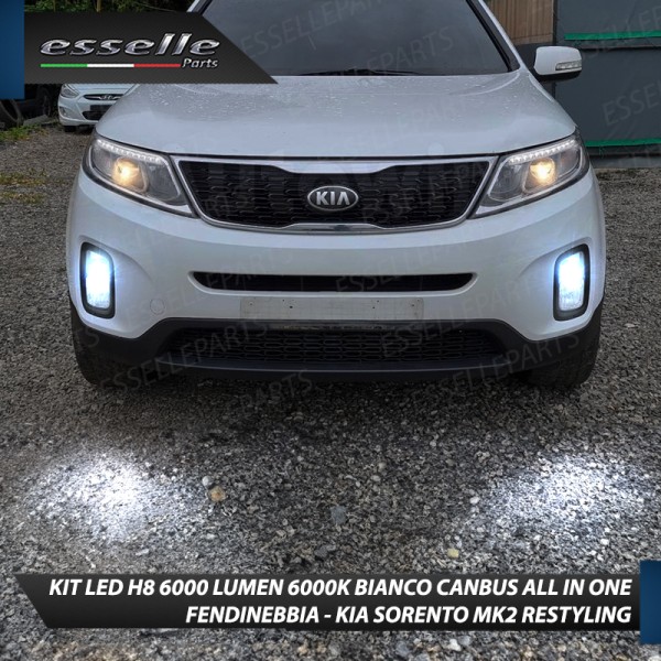 Kit Full LED H8 6000 LUMEN Canbus 6000K Fendinebbia KIA SORENTO MK2 DAL 2013
