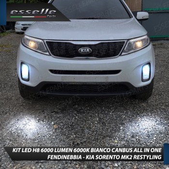 Kit Full LED H8 6000 LUMEN Canbus 6000K Fendinebbia KIA SORENTO MK2 DAL 2013