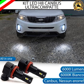 Kit Full LED H8 6000 LUMEN Canbus 6000K Fendinebbia KIA SORENTO MK2 DAL 2013