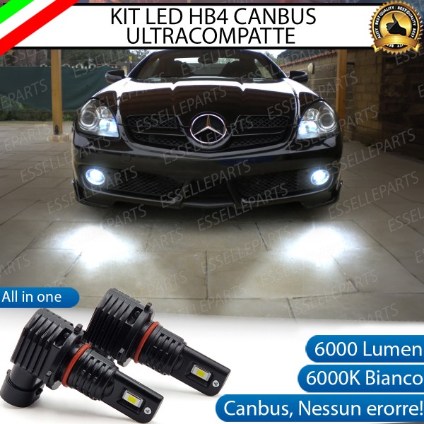 Kit Full LED HB4 6000 LUMEN Canbus 6000K Bianco Fendinebbia per MERCEDES SLK R171