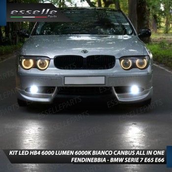 Kit LED Fendinebbia BMW Serie 7 E65 E66 Luce Bianca 6000K
