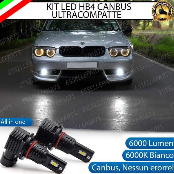 Kit Full LED HB4 6000 LUMEN Canbus 6000K Bianco Fendinebbia per BMW SERIE 7 E65 E66
