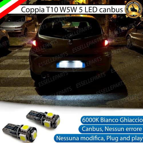 Coppia Lampade LED Luci Targa 5 LED Canbus 6000K Alfa Romeo 147