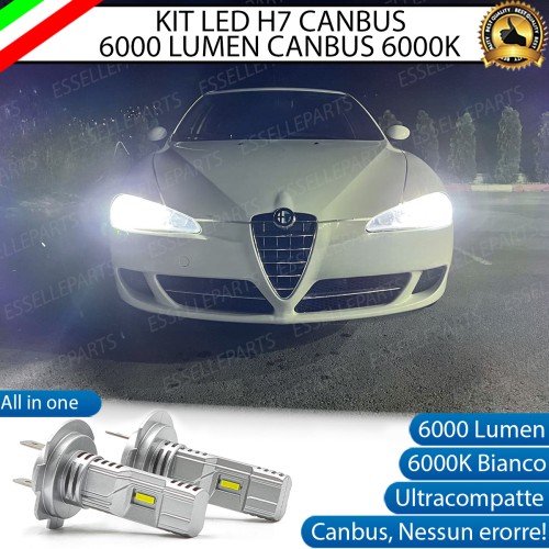 Kit Full LED coppia H7 6000 LUMEN Anabbaglianti per Alfa Romeo 147 Restyling