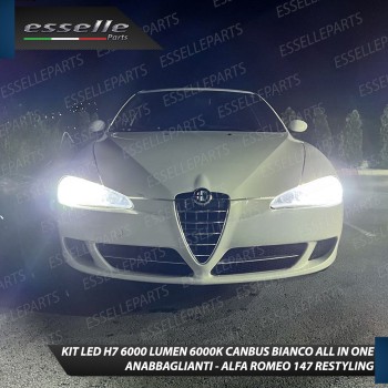 Kit Full LED coppia H7 6000 LUMEN Anabbaglianti per Alfa Romeo 147 Restyling Kit Full LED coppia H7 6000 LUMEN Anabbaglianti per Alfa Romeo 147 Restyling