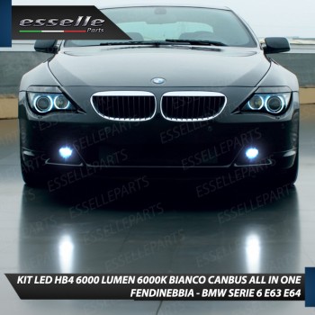 Kit LED Fendinebbia BMW Serie 6 E63 E64 2006 Luce Bianca