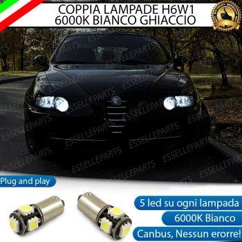 Luci Posizione Led Canbus Alfa Romeo 147 6000K Luce Bianca