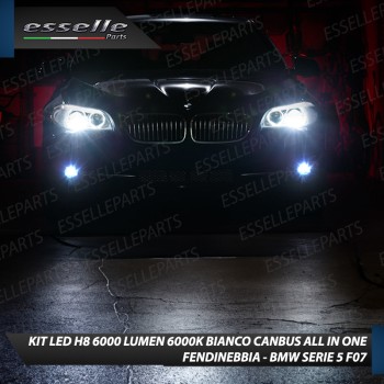 Kit Full LED H8 6000 LUMEN Canbus 6000K Fendinebbia per BMW SERIE 5 F07