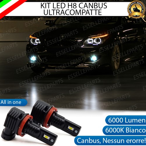 Kit Full LED H8 6000 LUMEN Canbus 6000K Fendinebbia per BMW SERIE 5 E60 E61 DAL 2007