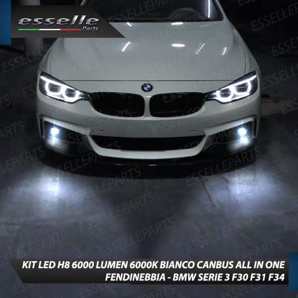 Kit Full LED H8 6000 LUMEN Canbus 6000K Fendinebbia per BMW SERIE 3 F30 F31 F34
