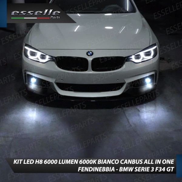 Kit Full LED H8 6000 LUMEN Canbus 6000K Fendinebbia per BMW SERIE 3 F34 GT