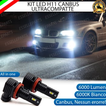 Dal 2001 in poi - Kit Full LED H11 6000 LUMEN Canbus 6000K Bianco Fendinebbia BMW SERIE 3 E46