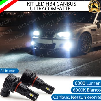 Fino al 2001 - Kit Full LED HB4 6000 LUMEN Canbus 6000K Bianco Fendinebbia per BMW SERIE 3 E46