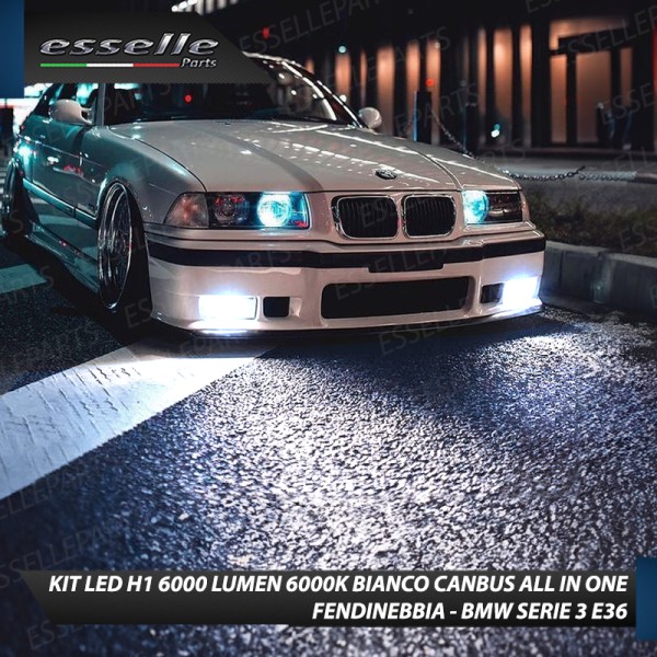 Kit Full LED coppia H1 6000 LUMEN Fendinebbia per BMW SERIE 3 E36