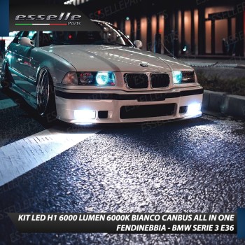 Kit Full LED coppia H1 6000 LUMEN Fendinebbia per BMW SERIE 3 E36