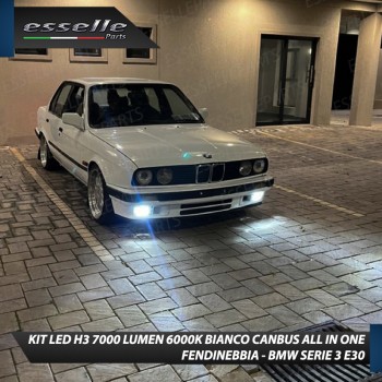 Kit Full LED H3 7000 Lumen Fendinebbia per BMW SERIE 3 E30