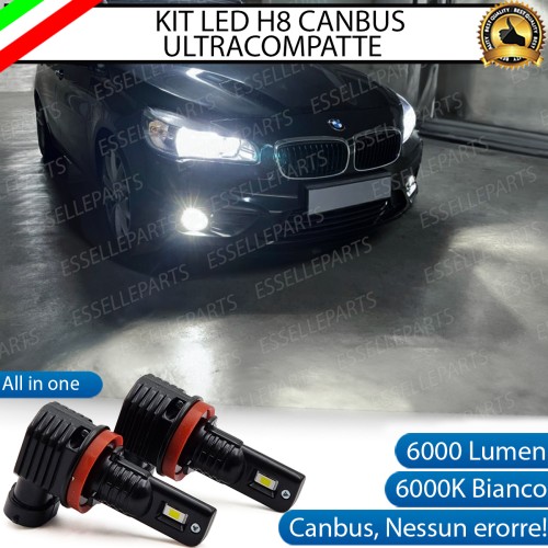 Kit Full LED H8 6000 LUMEN Canbus 6000K Fendinebbia per BMW SERIE 2 GRAND TOURER F46
