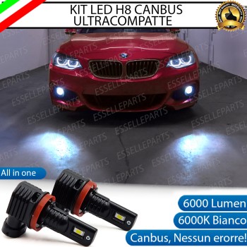 Kit Full LED H8 6000 LUMEN Canbus 6000K Fendinebbia per BMW SERIE 2 F22