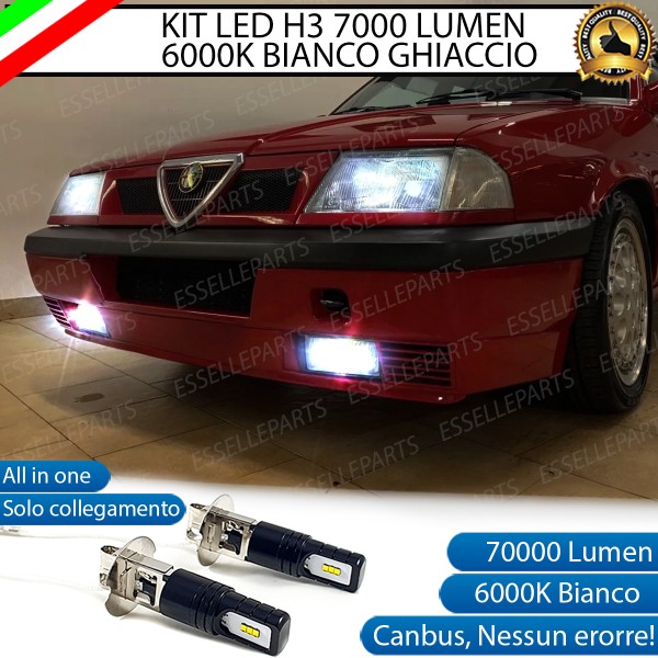 Kit Full LED H3 7000 Lumen Fendinebbia per Alfa Romeo 33